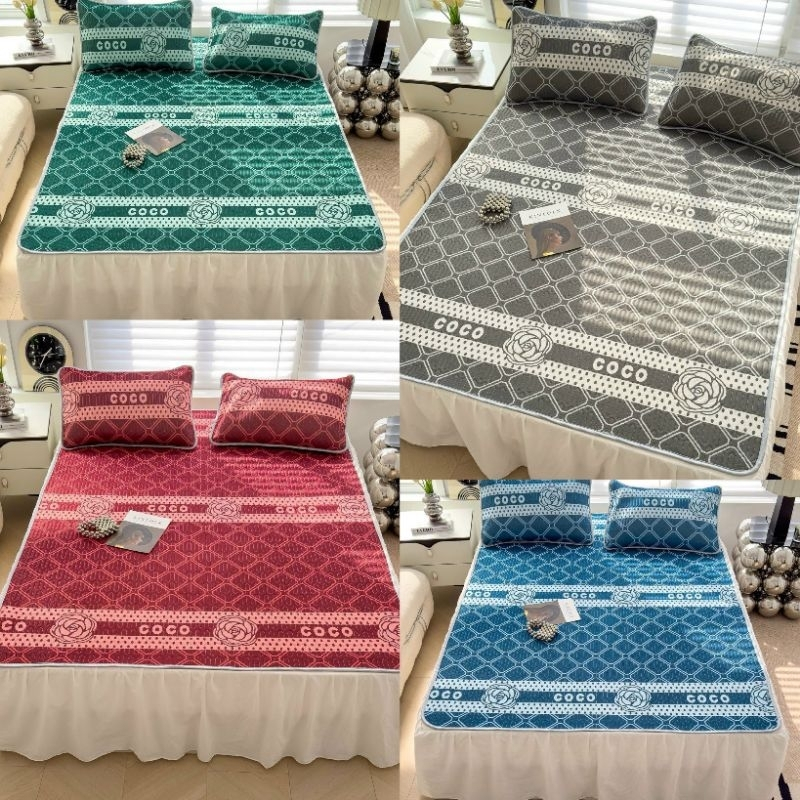 Bộ áo gối chiều điều hòa 3 lớp cao su non 1M6/1M8 x 2M. Cao Su Non 5D Thương Hiệu COCO CHA.NNL Hàng Nhập Khẩu Cao Cấp