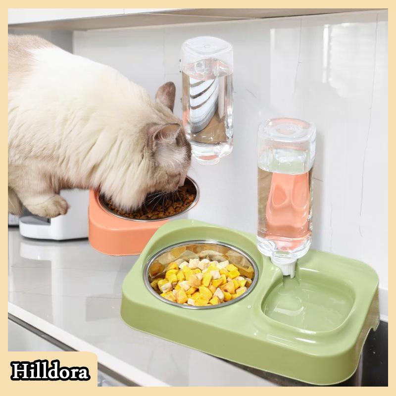 [Hilldora] Pet chai nước tự động cho ăn nước cho một bát nước uống con chó con mèo uống bát