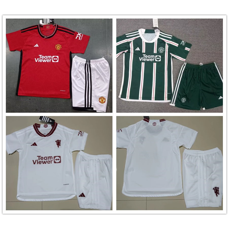 2023 2024 mu home and away football jersey kids kits