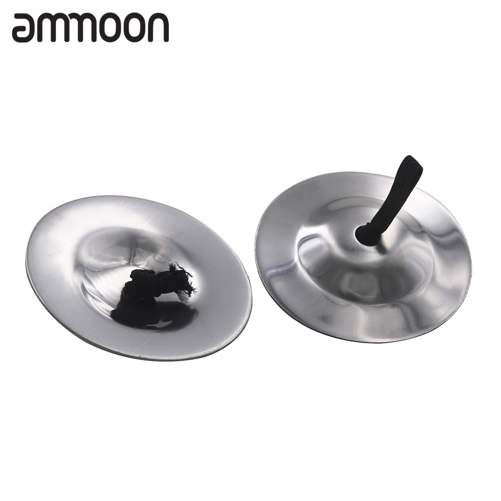 ammoon2PCS Finger Cymbals Belly Dancing Rhythm Beats Percussion Musical