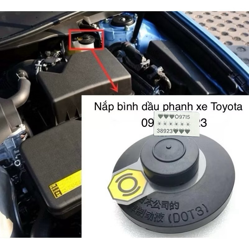 NẮP ĐẬY BÌNH DẦU PHANH XE TOYOTA