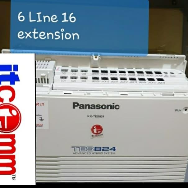 PROMO PANASONIC PABX KXTES824 KAP.6 LINE 16 EXTENSION GARANSI 12BLN - majuterus02 Harga 8,420,000 rupiah*Gratis Ongkir