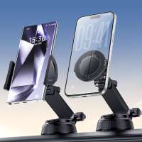 KANEED Yesido C280 360 Degrees Rotation 2 in 1 Clip and Magnetic Car Suction Cup Dashboard Phone Holder
