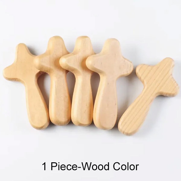 1pc Mini Cross Handmade Cross Decoration Hand Held Palm Size Christian for Clutching and Prayer