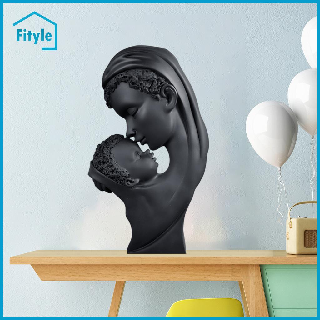 Fityle Mother And Kids Statue Figurine Tabletop Office Collectible ราคา 2,767 บาท*ส่งฟรี