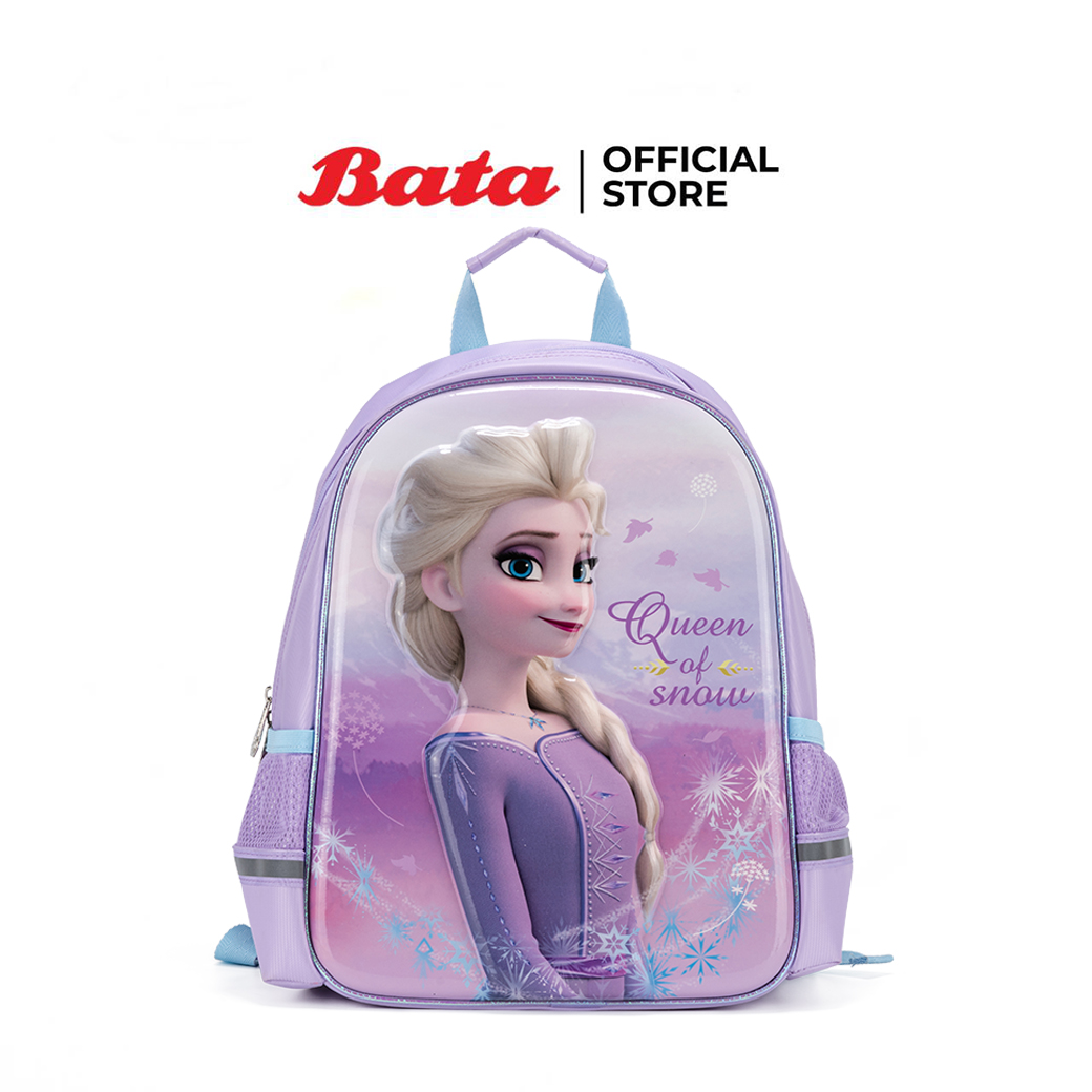 Bata บาจา กระเป๋าเป้นักเรียน สายปรับระดับได้ ลายเจ้าหญิงโฟเซ่น สำหรับเด็กผู้หญิง รุ่น Frozen สีม่วง รหัส 9929944 - ยี่ห้อ Bata ราคา 599 บาท*ส่งฟรี