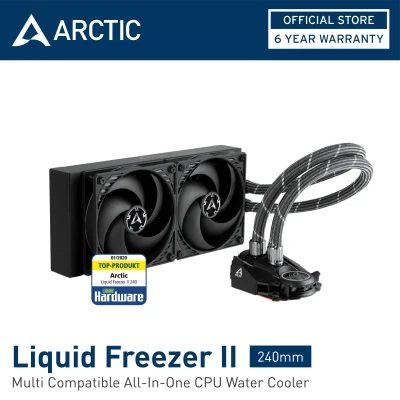 ARCTIC Liquid Freezer II 240mm (new AMD clip) , Multi Compatible All-In-One CPU Water Cooler