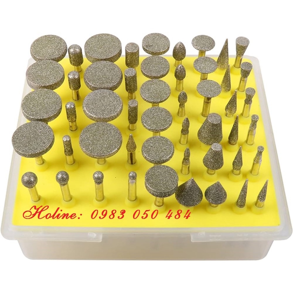 Bộ 50 mũi khắc mài hợp kim cao cấp mài đá mài nhôm đồng điêu khắc đá