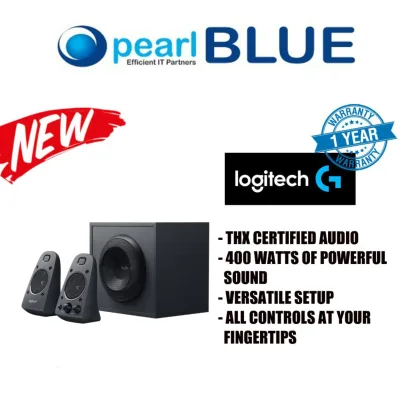 LEGITECH Z625 SPEAKER SYSTEM WITH SUBWOOFER AND OPTICAL INPUT Powerful THX Sound