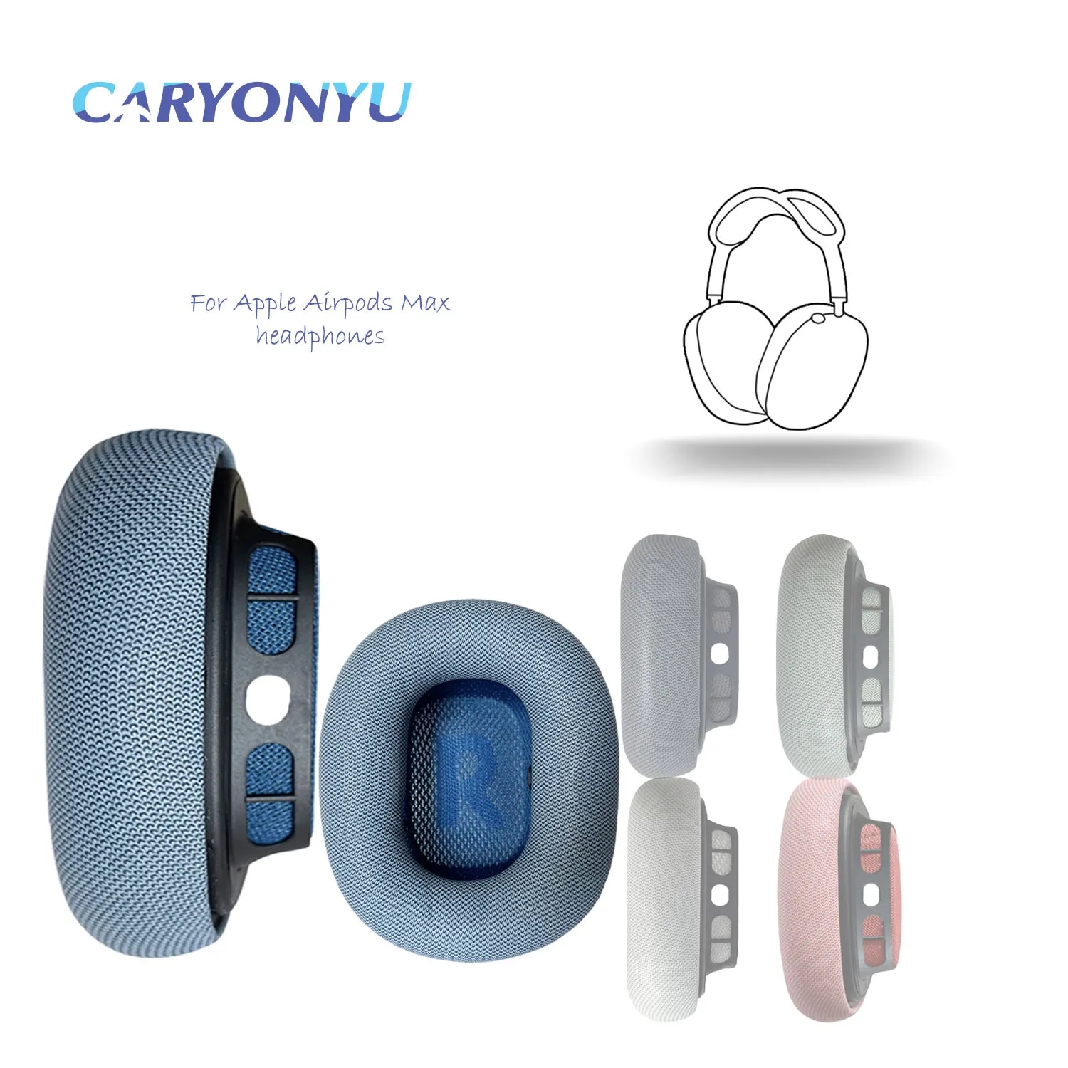 CARYONYU Replacement Earpad For Apple Airpods Max Headphones Memory Foam