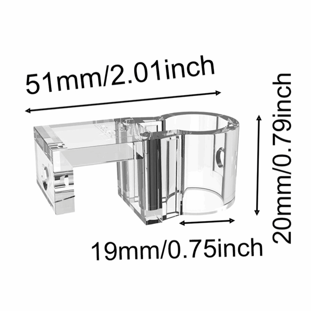 LETIGO 6Pcs Kích thước nhỏ Giá đỡ cây thủy sinh Phụ kiện bể cá máy tính Cốc hỗ trợ bể cá 6 cái Trong suốt Vườn ươm Aquascape Sử dụng bể cá - 2