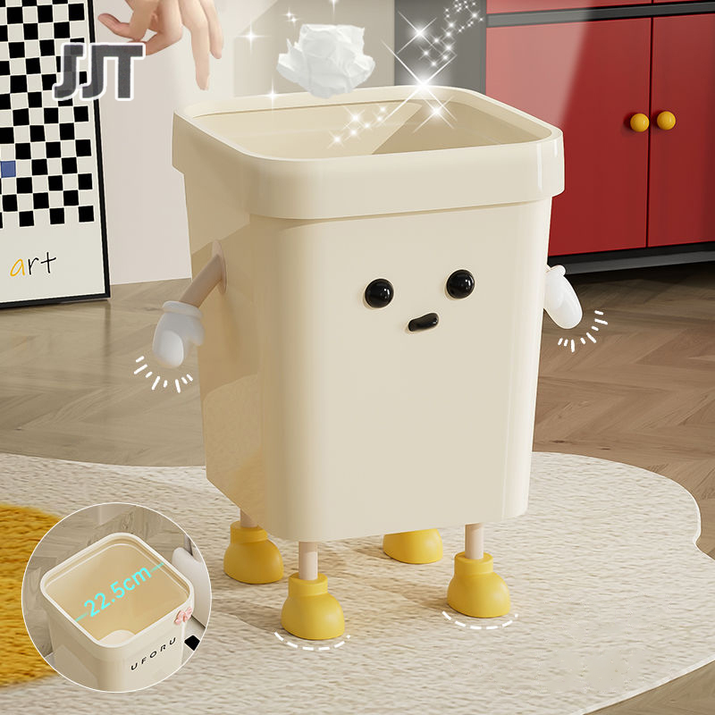 garbage can garbage can Kitchen garbage storage bucket Toilet wastebasket Rectangular trash can, opening and closing, 12L, large, ราคา 400 บาท*ส่งฟรี