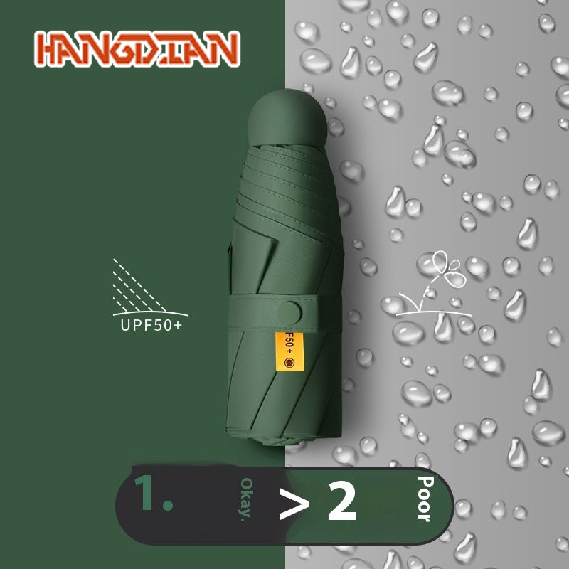 HANGDIAN  UPF50 + ô tự động nhỏ gọn cho bảo vệ khỏi ánh mặt trời và mưa