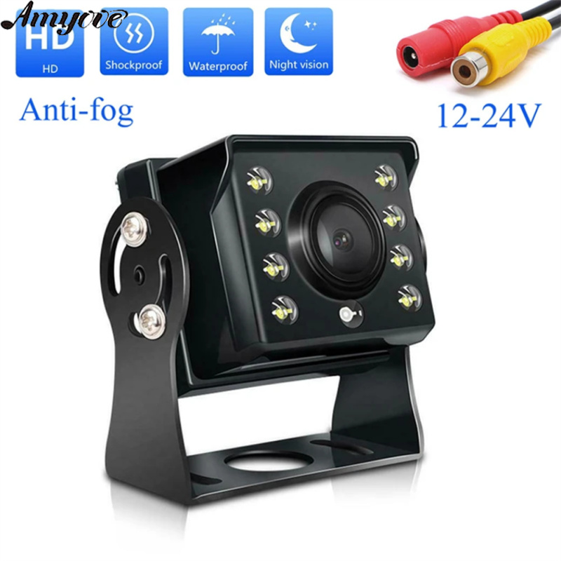 12-24v Wire Control Car Monitor TFT LCD 360-degree Rotating Camera Truck Parking Rear View System (Led Light Model)
