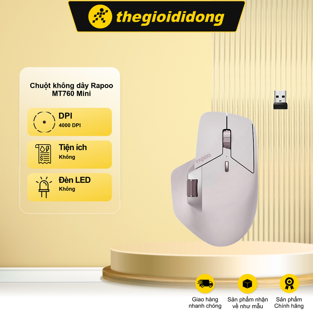 Chuột không dây Rapoo MT760 Mini
