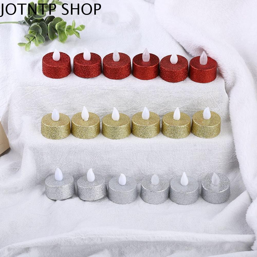 JOTNTP Dễ thương Ánh Sáng ấm áp Với Long Lanh Mini Halloween Trang Trí Đảng, Đề Xuất, Lễ Hội Bố Trí Candle LED Đèn LED Trà Đèn Trang Trí Nội Thất Flameless Nến
