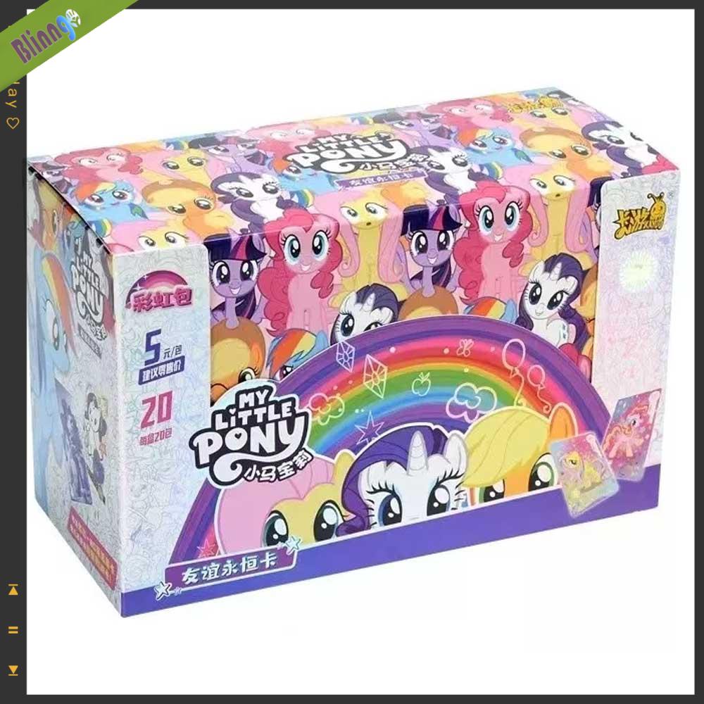 Túi Cầu vồng hoạt hình tình bạn của My Little Pony hộp tăng áp Series 2 thẻ niêm phong trò chơi Quà tặng cho trẻ em