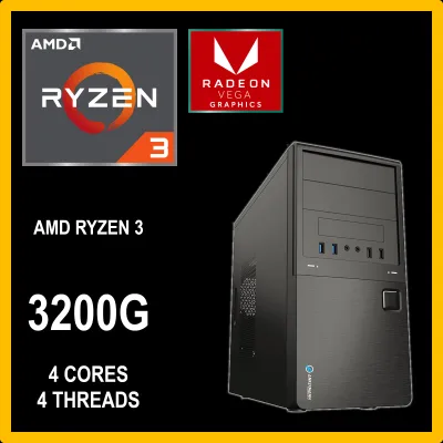 LITE 6807 AMD RYZEN 3 3200G BASIC DESKTOP PC | LITE GAMING PC