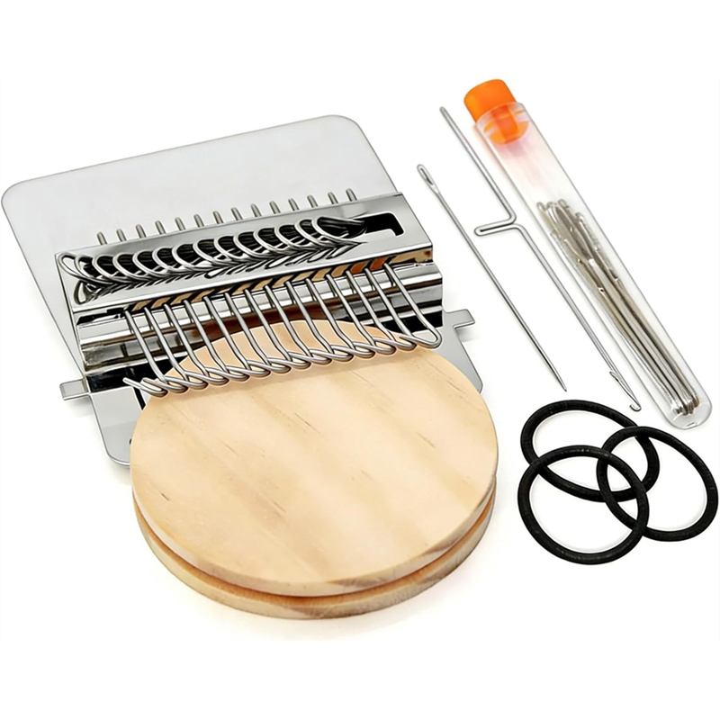 [ssb mall]MiniLoom for Mending Portable Knit Patch Kit for Clothing Repair DIY WeavingLoom Kit