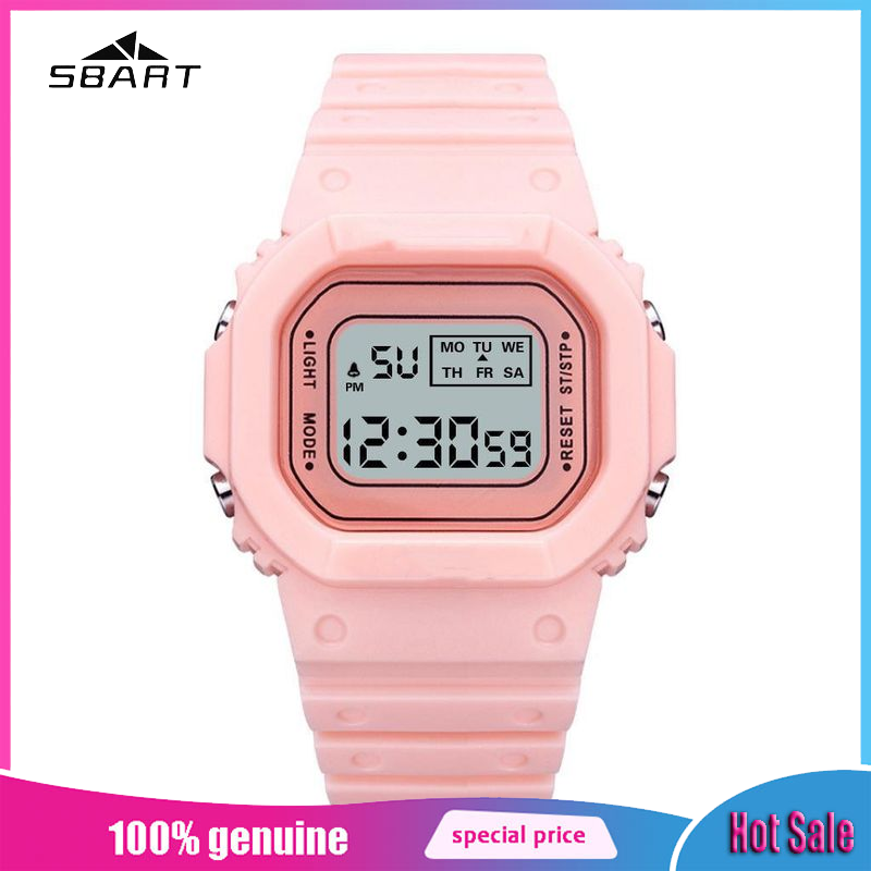 Classic Square Digital Watch with Night Light and Alarm for Students and Sports ราคา 59 บาท*ส่งฟรี