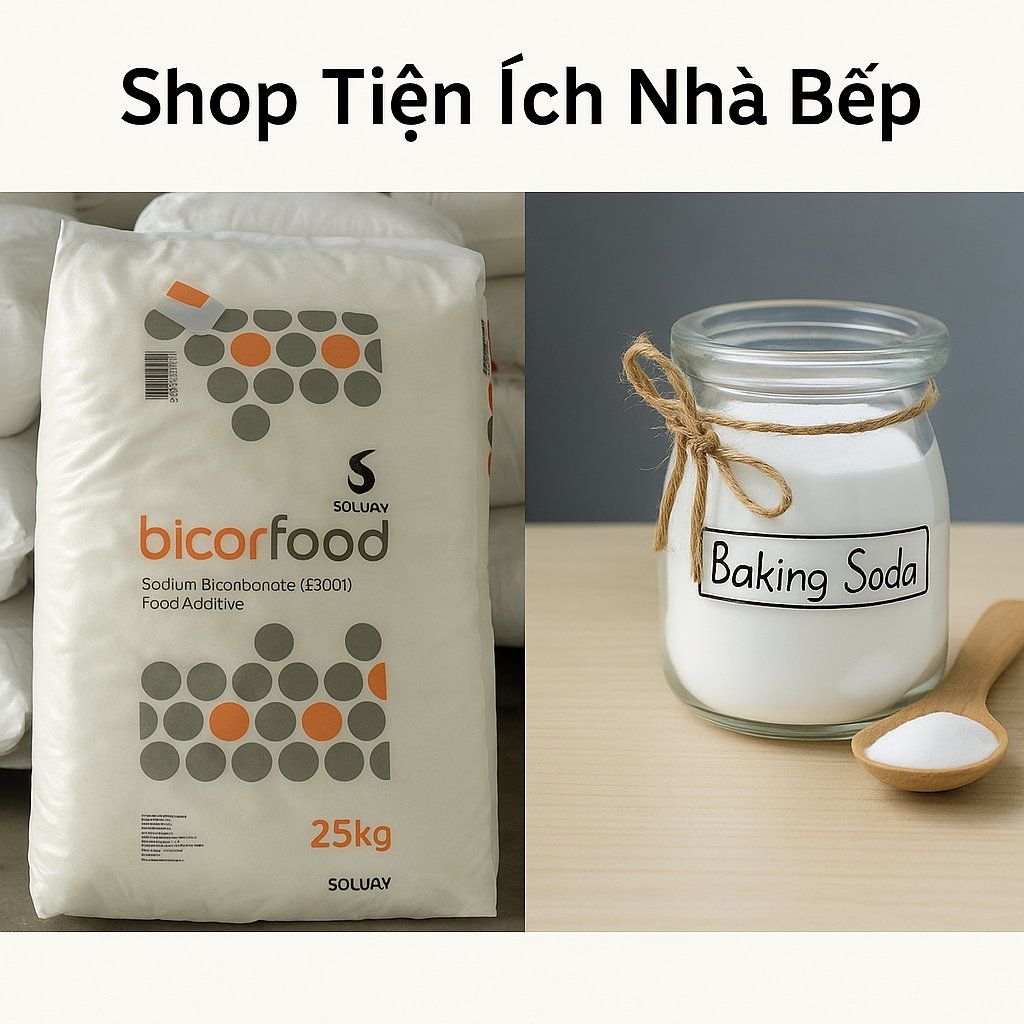 Bột Baking Soda, Bột Backing Soda, Dùng Để Làm Bánh,Tẩy Rửa, Làm Trắng Răng (Ảnh minh họa)