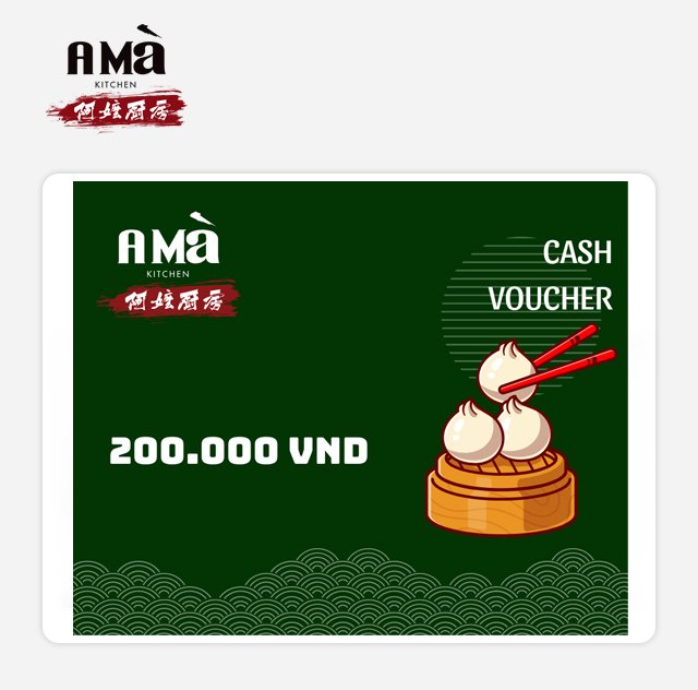 [12.12] Phiếu quà tặng A MÀ KITCHEN 200K