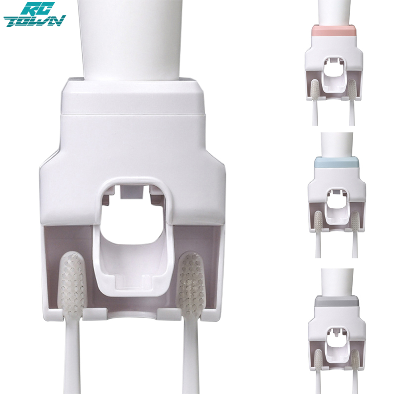 Bathroom Automatic Toothpaste Dispenser Waterproof Lazy Toothpaste Squeezer Toothbrush Holder Bathroom Products ราคา 63 บาท*ส่งฟรี