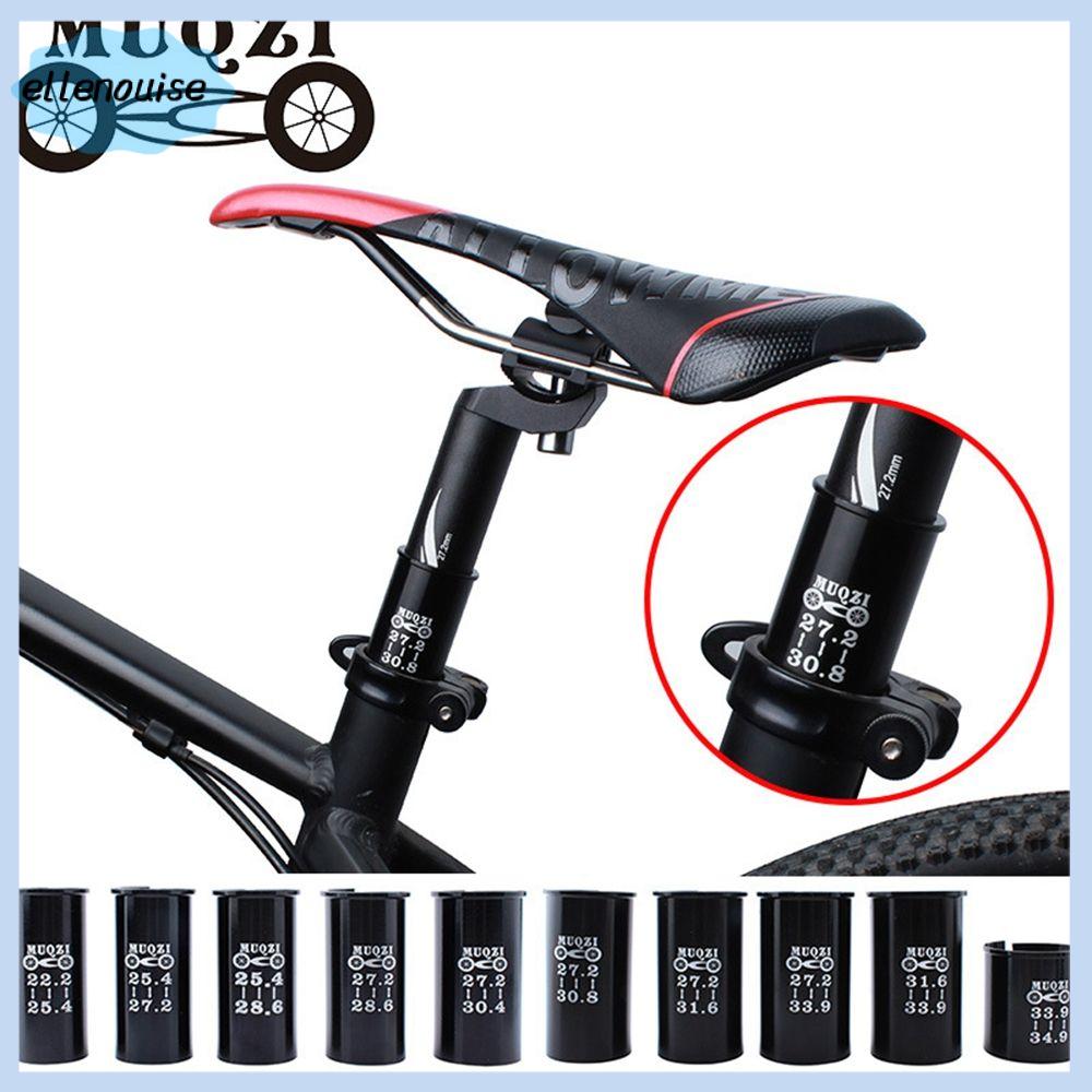 ELLENOUISE 1pc Màu đen Xe đạp leo núi Điều chỉnh Đường kính 27,2 Ống đăng chỗ ngồi Cột an toàn cho xe đạp đường bộ Bộ giảm cột an toàn Giảm bộ điều hợp tay áo