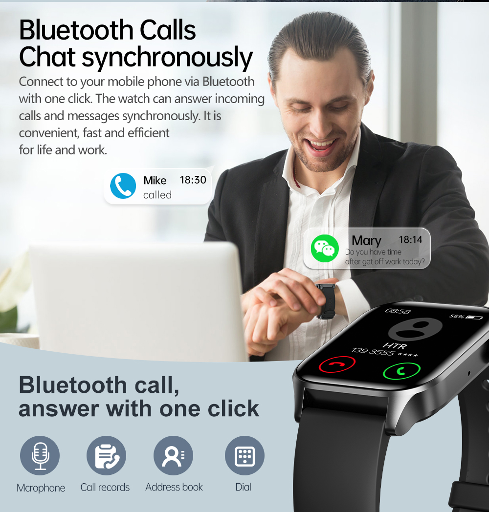 Topffy bluetooth smart watch sale