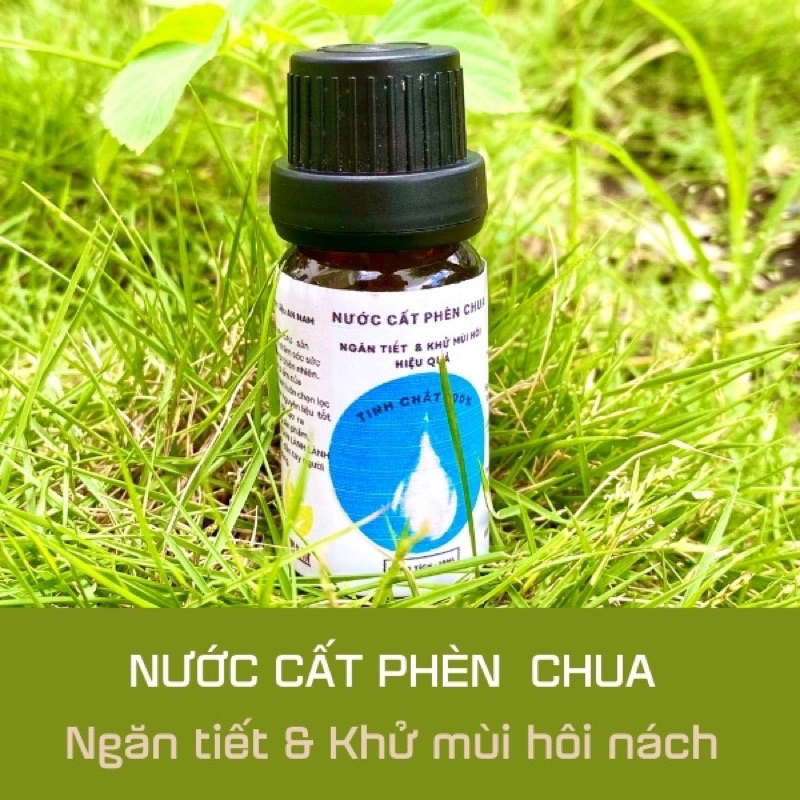 10ml Nước cất phèn chua ngăn mồ hôi - Khử Mồ hôi hiệu quả của Dược Liệu An Nam