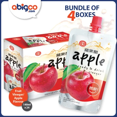 [Abigco] Shih-Chuan Fruit Vinegar/ Apple Flavour/ 6 x 140ml (Bundle of 4)