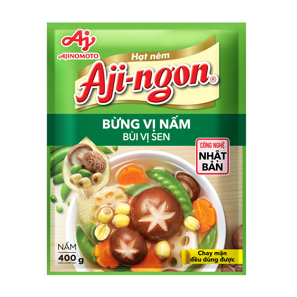 [Co.op Online] - Hạt nêm AJI-NGON nấm & hạt sen 400g