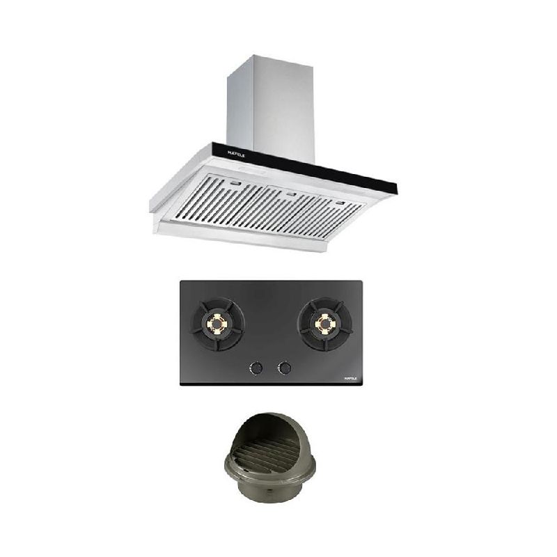 ชุดครัว HAFELE เครื่องดูดควัน 495.38.240, เตาแก๊ส 495.06.132 ราคา 19,500 บาท*ส่งฟรี