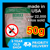 Three Elephant Borax Powder - Ant, Roach, and Termite Killer