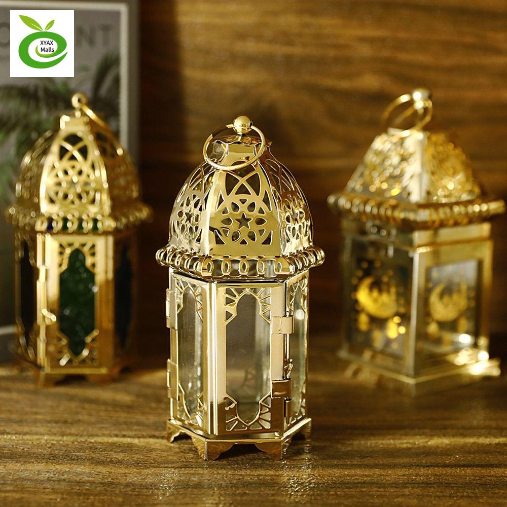 XYAX พร้อมห่วงแขวน ที่วางเทียน โรแมนติกโรแมนติก สีสันสดใส โคมไฟสำหรับโคมไฟ เชิงเทียนปราสาทยุโรป วินเทจ โคมไฟแก้วลม แต่งงานในงานแต่งงาน ราคา 192 บาท*ส่งฟรี