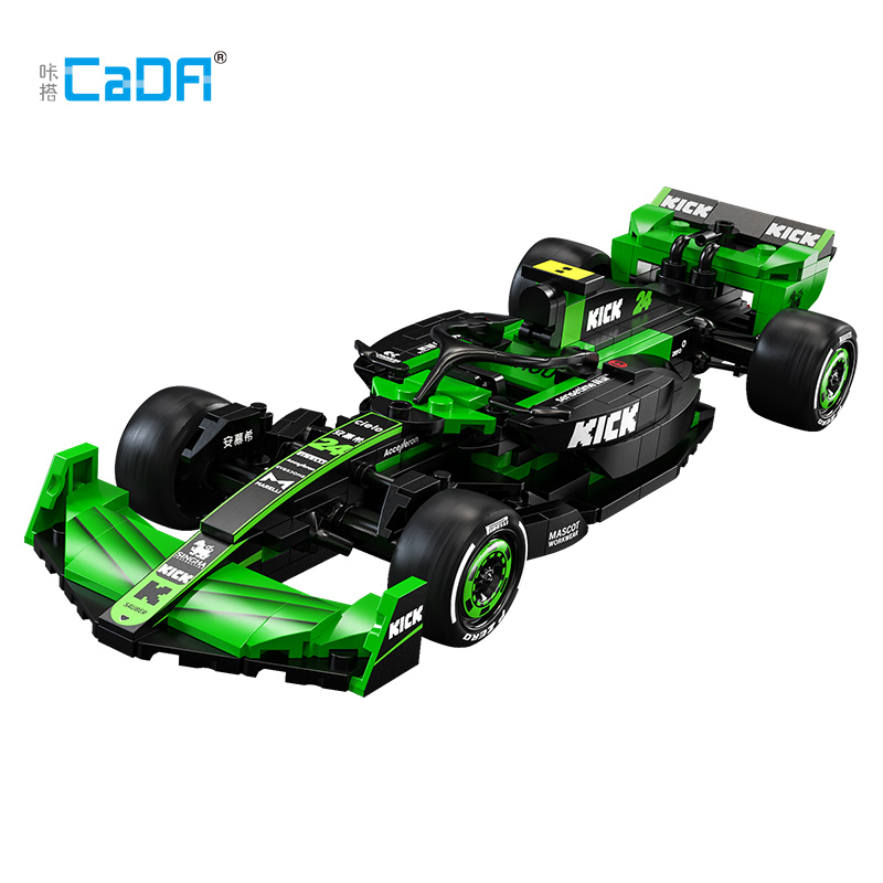 new Cada 2024Sauber F1 Team C44 Formula-1 F1 Racing Car Number 24 Sports Car Building Blocks City KI