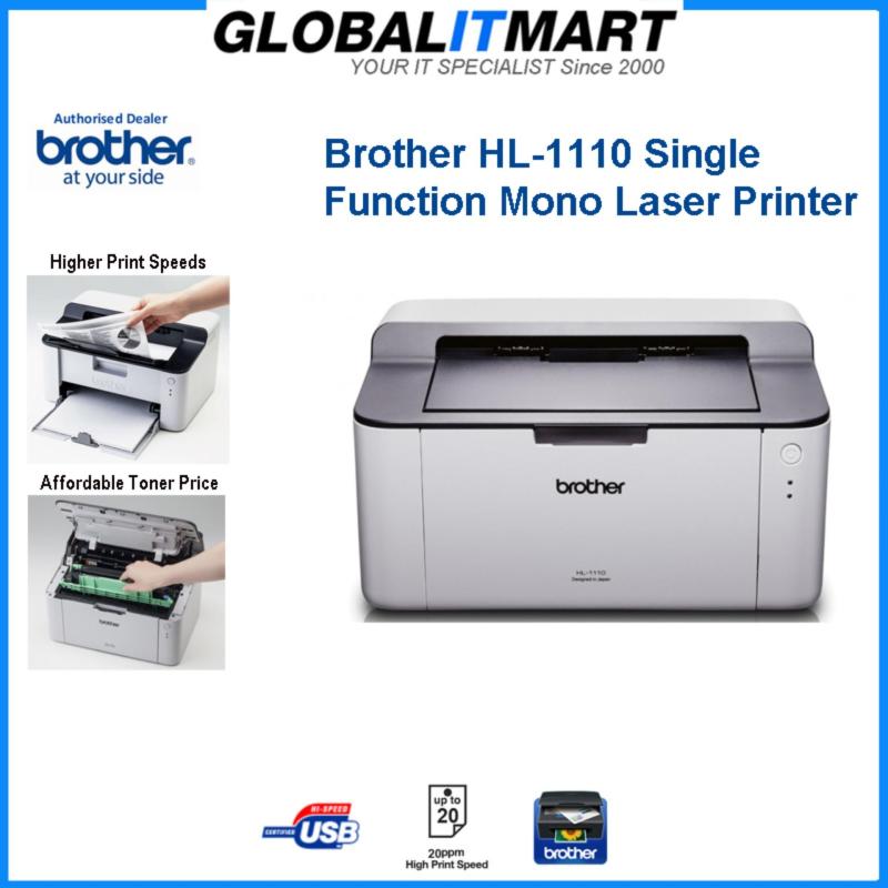 Brother HL-1110 Single Function Mono Laser Printer (Local Brother Singapore Direct warranty : 3years+2years carry in to Brother SG) Singapore