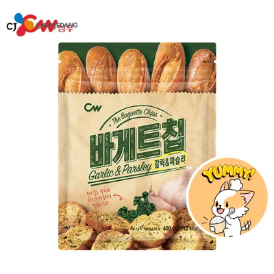[CW] BAGUETTE CHIP Garlic & parsley 400g korea chip snack Food Beverages Snacks Sweets Chips