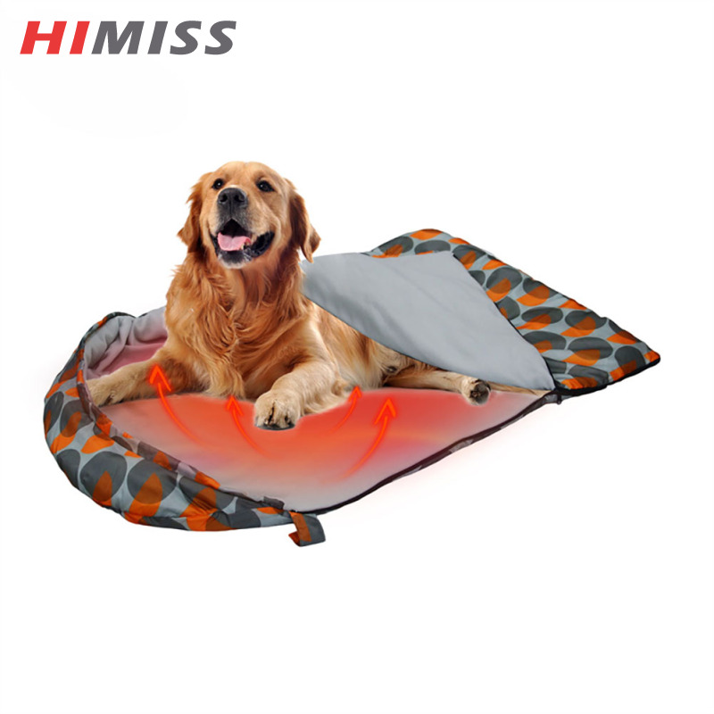 HIMISS Dog Sleeping Bag With 3 Adjustable Heating Modes, Portable Waterproof Packable Pet Sleeping Bed, Washable Electric Heating Dog Bed For Travel ราคา 983 บาท*ส่งฟรี
