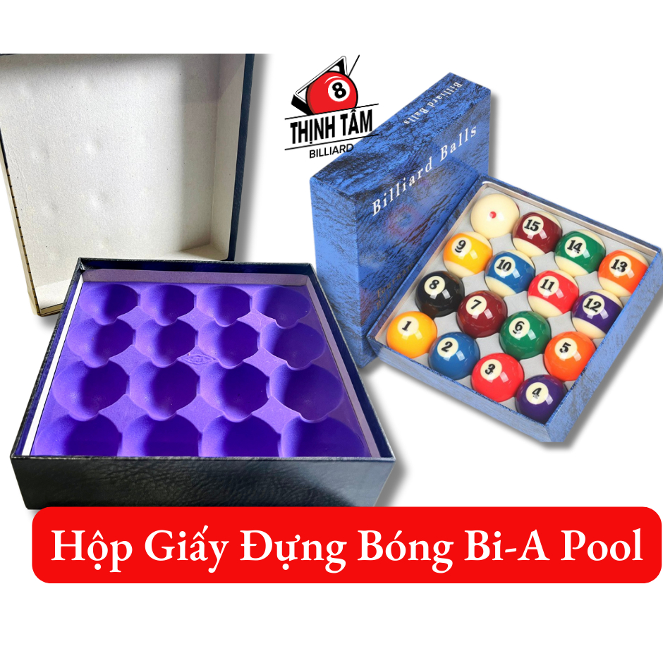 Hộp đựng 16 bóng bida lỗ, hộp bảo quản bi-a pool cho clb