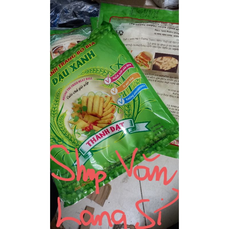 Sỉ 10 Gói Bánh tráng bò bía đậu xanh - bánh đa nem cuốn nem rán ,cuốn giò chả -  sỉ rẻ hơn