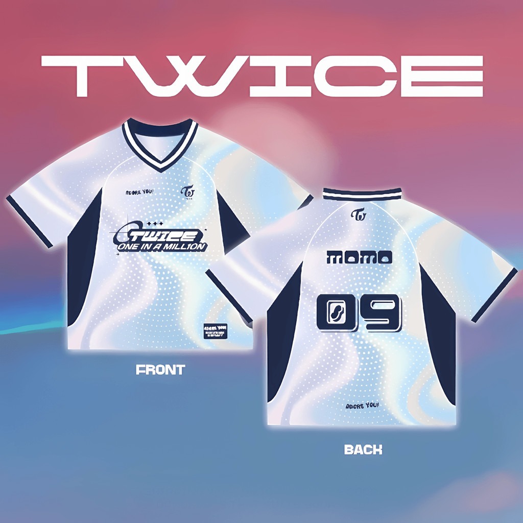 clu TWICE jersey Jihyo JEONGYEON Momo Sana KPOP T-shirt short sleeve top ulc