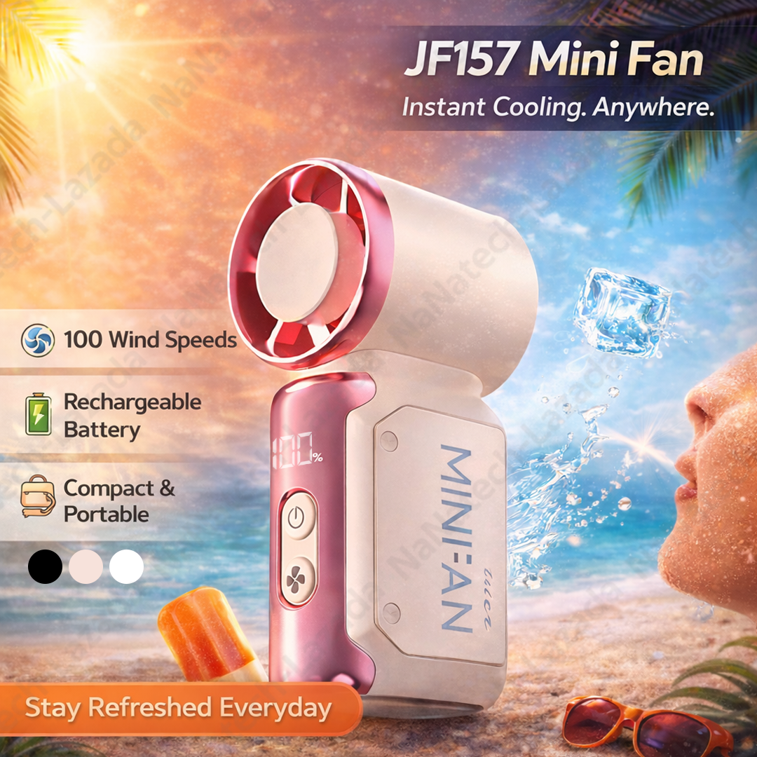 พัดลมมือถือพกพา 4000mAh 3.5 นิ้ว 15800 RPM