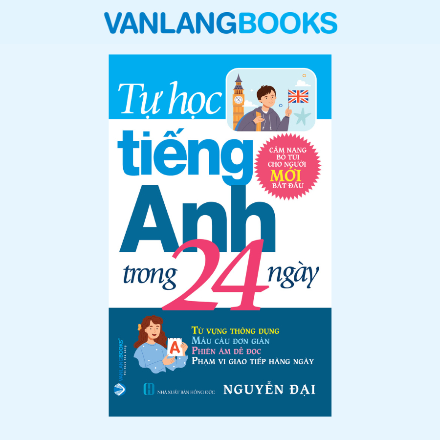 Sách - Tự Học Tiếng Anh Trong 24 Ngày (Tái Bản 2025) - Văn Lang