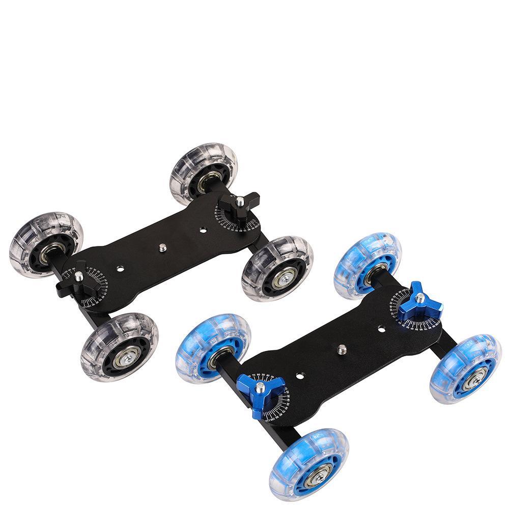 Xe trượt dolly camera hỗ trợ quay video làm clip chống rung lắc tặng kèm đầu ballhead
