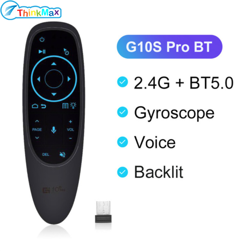 100% ของแท้!!2024รีโมทคอนโทรลเสียงอัจฉริยะไร้สาย Air Fly Mouse G10 2.4กรัม G10s ไจโรสโคป Ir การเรียนรู้ที่เข้ากันได้กับกล่องสำหรับแอนดอยด์ทีวี ราคา 122 บาท*ส่งฟรี