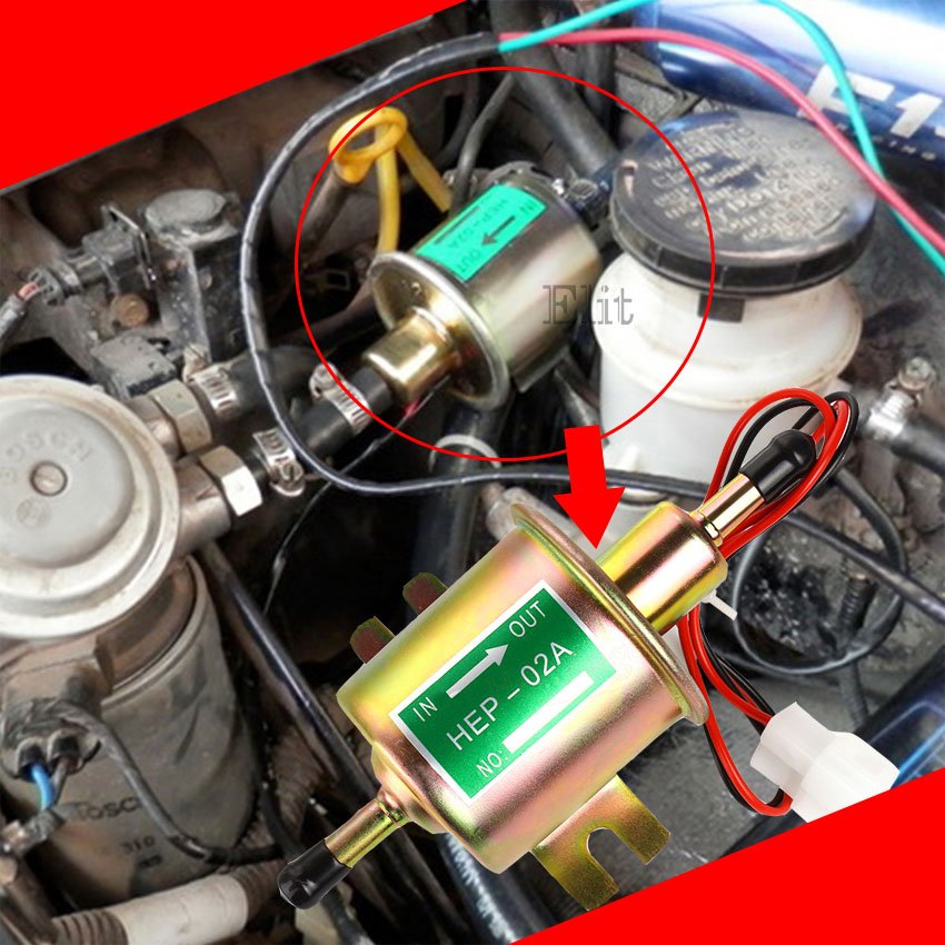 ปั๊มติ๊กน้ำมันเชื้อเพลิง 12V รุ่น HEP-02A สำหรับรถยนต์ดีเซลและเบนซิน เหมาะกับ Toyota Nissan Mazda และรถยนต์ 12V ทั่วไป อัตราการไหล 115 LPH ราคา 288 บาท*ส่งฟรี