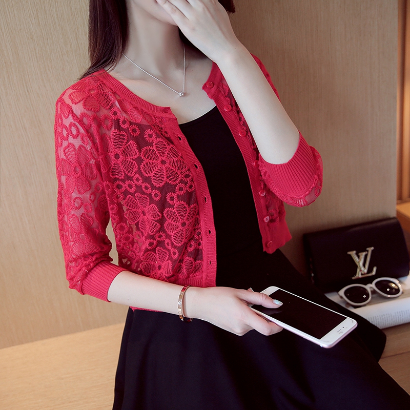 ♢Áo Khoác Ren Nữ Áo Khoác Mỏng Nhẹ Áo Chống Nắng Mùa Hè Cho Cô Dâu Đám Cưới Ren Bolero Áo Khoác Ngoà