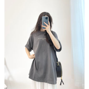 Áo thun 3158 chữ nhỏ ADREAM hàng quảng châu cotton mặt nhung