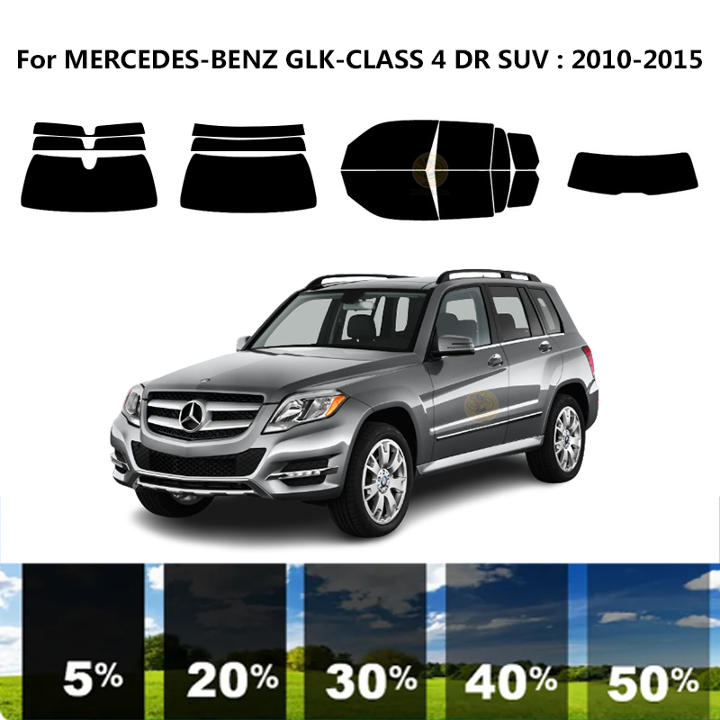 Cắt sẵn nanoceramics xe UV cửa sổ Tint Kit ô tô cửa sổ phim cho -BENZ GLK-CLASS 4 DR SUV 2010-2015